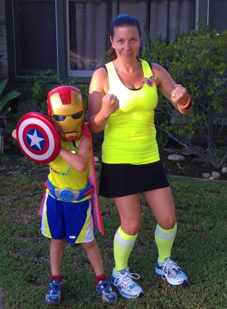 80's Run Home - Large Fitness, Running, 80's