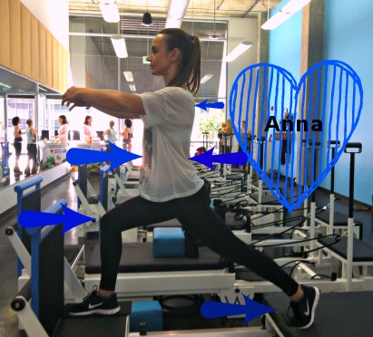 WundaBar Pilates, Reformer, Lunge