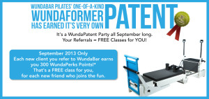 WundaBar Pilates, WundaFormer, Patent