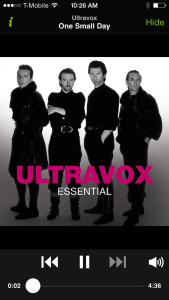 Ultravox, Midge Ure, One Small Day, Ragnar Playlist